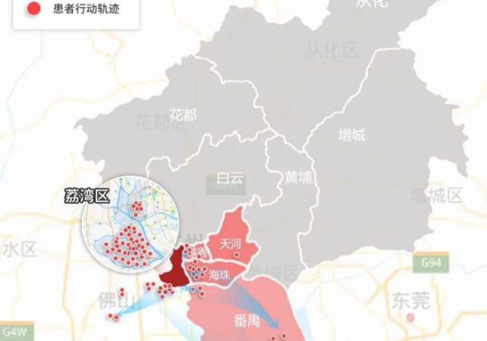 广州疫情传播轨迹,一条看不见的战线与一座城市的韧性 广州疫情传播轨迹,一条看不见的战线与一座城市的韧性