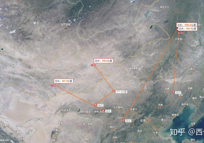 地图上的距离,心间的尺度,从广西到呼和浩特的遥望 地图上的距离,心间的尺度,从广西到呼和浩特的遥望